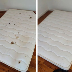 Photo de galerie - Nettoyage d'un matelas d'une cliente a reims
