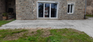 Photo de galerie - Création d'une plate-forme pour une future terrasse en composite 