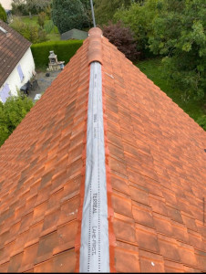 Photo de galerie - Rénovation faîtage toiture Saint-Gaudens  