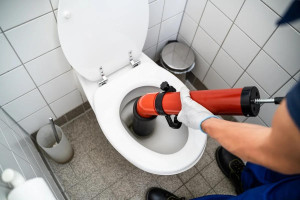 Photo de galerie - Un débouchage d'un WC obstrué 
