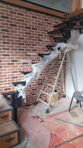 Photo de galerie - Pose d'escalier conçu par mes soins de A à Z