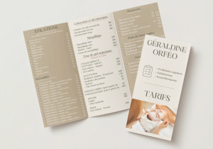 Photo de galerie - Brochure des tarifs pour une esthéticienne !
La brochure en digitale --> https://www.calameo.com/read/0076413689b76bdd84b5b