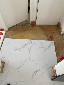 Photo de galerie - Rénovation de sol parquet, PVC, clipsages