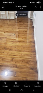 Photo de galerie - Ponçage du parquet 

