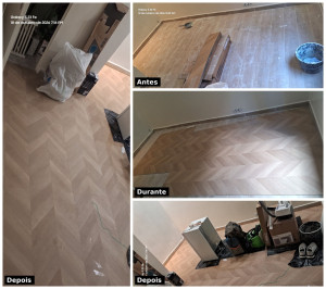 Photo de galerie - Travaux effectuer hier, le 18 octobre. 

Pose de 15 m² de parquet stratifié. 