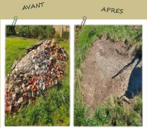 Photo de galerie - Évacuations gravats à partir de 70€ le m cube chargement compris. 