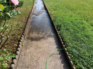 Photo de galerie - Nettoyage haute pression après désherbage