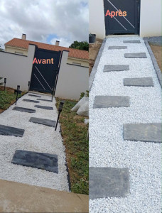 Photo de galerie - Aménagement d une allée extérieur