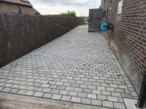 Photo de galerie - Réalisation allée en pavé kandla