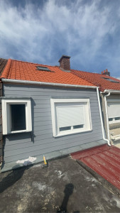 Photo de galerie - Réalisation de la toiture, plus le bardage 