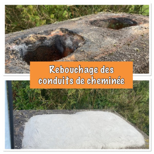 Photo de galerie - Rebouchages des conduits de cheminée