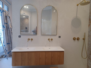 Photo de galerie - Pose meuble de salle de bain 