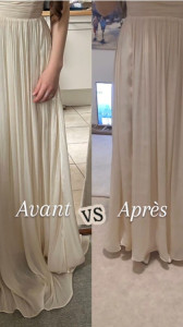 Photo de galerie - Ourlet de robe de cocktail