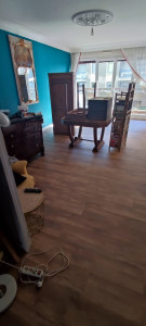 Photo de galerie - Rénovation d'un dégât des eaux:  sol, papier peint, penture murs et plafond, rénovation de la salle de bain