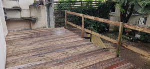 Photo de galerie - Rénovation terrasse bois suspendu