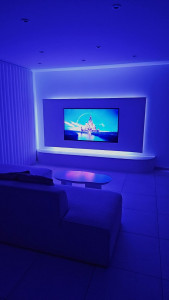 Photo de galerie - Réalisation de 2 caissons décoratifs avec mise en place de LED 