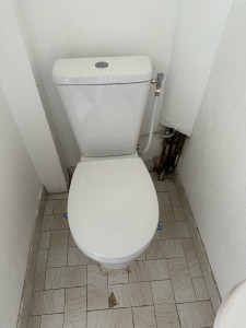 Photo de galerie - J’ai changé le toilette au sol en vertical 