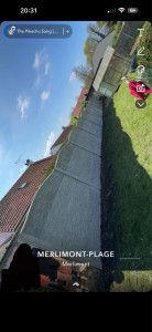 Photo de galerie - Pose de clôture béton 