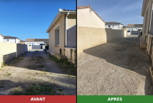 Photo de galerie - Désherbage complet d’une allée en graviers