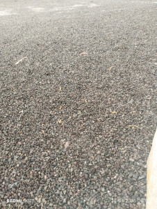 Photo de galerie - Pose géotextile plus graviers 