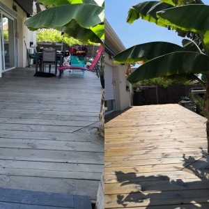 Photo de galerie - Voici ma terrasse que j'ai dégrissée et saturer par la suite, une photo de avant/après.

Je vous propose de redonner un coup de jeune à votre terrasse :) 