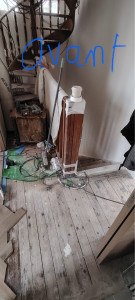 Photo de galerie - Poser parquet dans l’escalier 