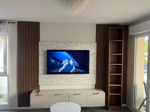Photo de galerie - Pose de décoration murale 