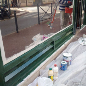 Photo de galerie - Remise en etat facade magasin- Issy