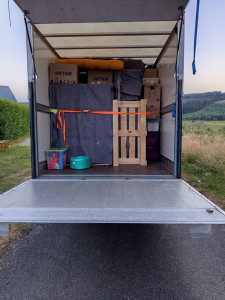 Photo de galerie - Fin de chargement 40m3 

départ de Corrèze, arrivée landes.