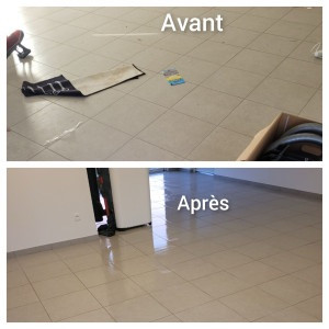 Photo de galerie - Nettoyage de carrelage