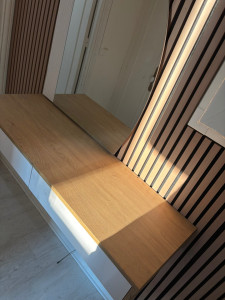 Photo de galerie - Poser de panneaux décoratif, montage et fixation de meubles, miroir 