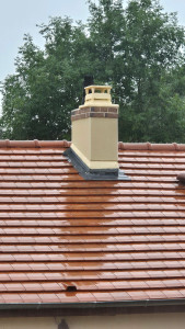 Photo de galerie - Renovation d'une tête de cheminé