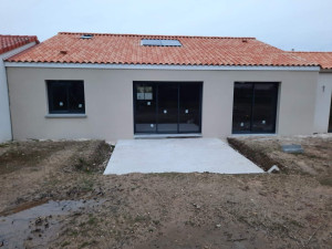 Photo de galerie - Réalisation d’une terrasse et d’enduite façade