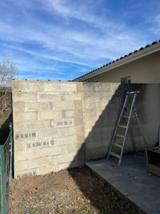 Photo de galerie - Agrandissement d’un mur de séparation 