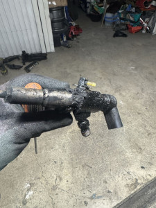 Photo de galerie - Injecteur avec problème de joint cuivre 