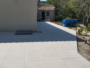 Photo de galerie - Pose du carrelage 