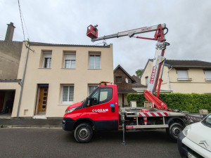 Photo de galerie - Suppression d'une antenne TV sur la cheminée, passage de fibre 