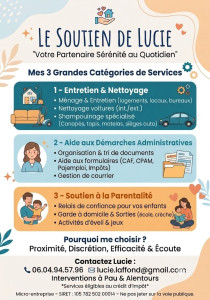 Photo de galerie - Flyer de mes prestations de services ! 
