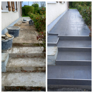 Photo de galerie - Pose de carrelage 