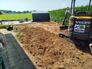 Photo de galerie - Terrassement d’un jardin