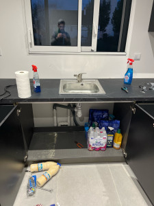 Photo de galerie - Installation d’un évier 