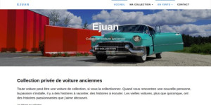 Photo de galerie - Site web de présentation de voitures de collections.