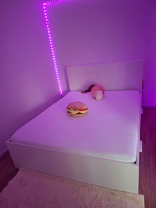 Photo de galerie - Lit ikea avec tête de lit 