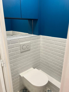 Photo de galerie - Montage de carrelage et peinture murs