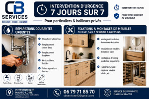 Photo de galerie - Réparations courantes et bricolage, fixation et montage de meubles de salle de bains, cuisine et dressing. Dépannage d'urgence sur fuite