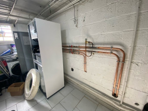 Photo de galerie - Installation d’une pompe à chaleur air eau 