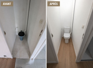 Photo de galerie - Remplacement d'un wc complet 