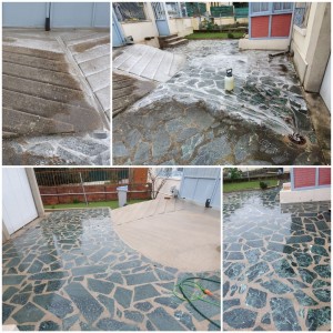 Photo de galerie - Ici nous avons procéder à un nettoyage de dalles avec une efficacité incroyable ??