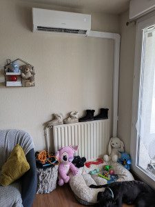 Photo de galerie - Split intérieur 3.5kw goulotte intérieur par règlement copropriété 