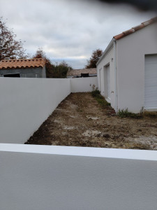 Photo de galerie - Mur de clôture avec enduit 